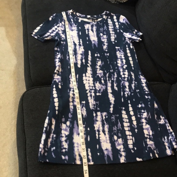 Ellen TRACY 94% Pima Cotton 6% Spandex Crew Neck Tee Shirt Dress Side Pockets-S - Picture 7 of 10